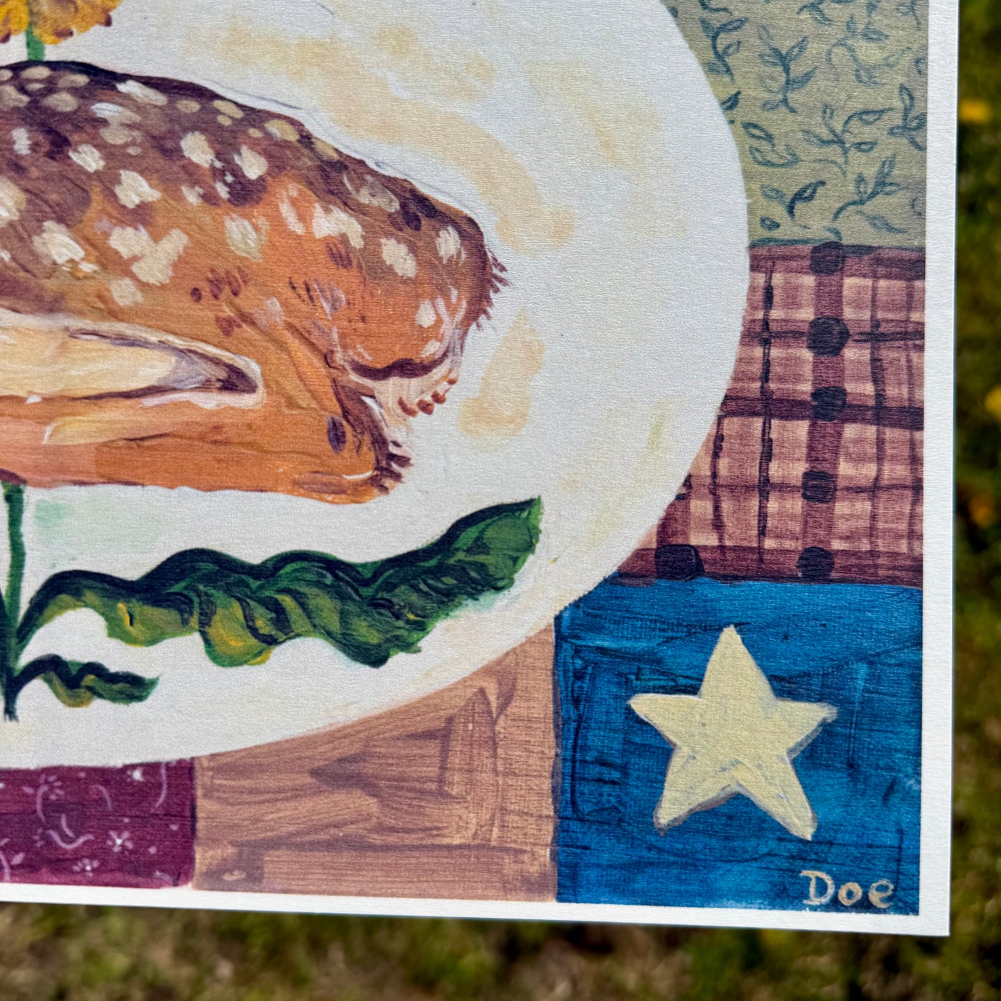 Patchwork Doe Print
