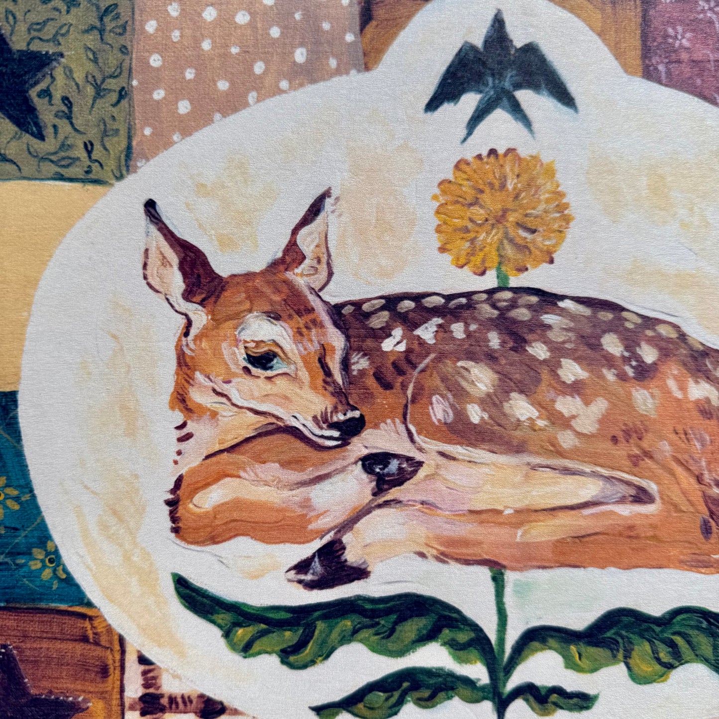 Patchwork Doe Print