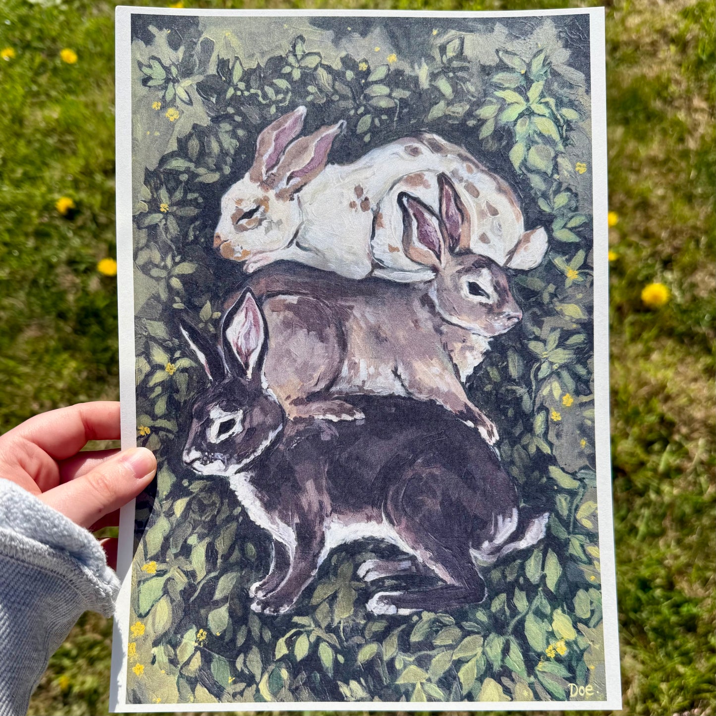 Bunny Stack Print