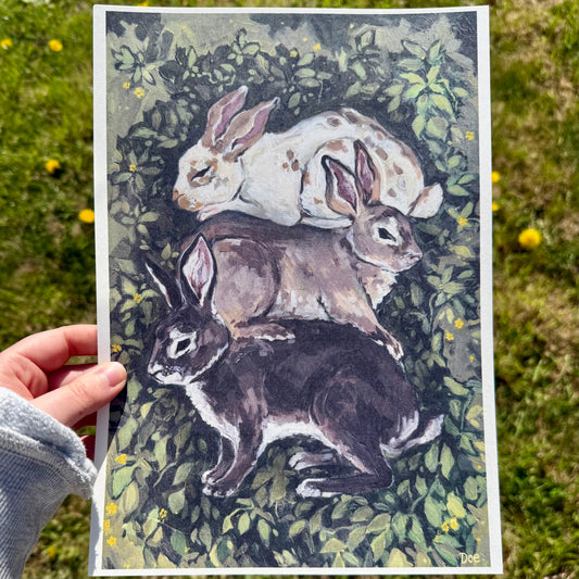 Bunny Stack Print